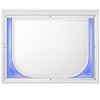 Tarian Pearl White Finish Mirror W/Led - 2 of 4