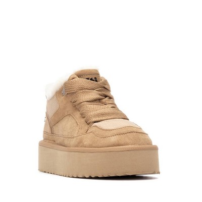 Женские кроссовки XTI Women's Casual Suede High Top Sneakers 144338 Beige 9.5 — фото 2