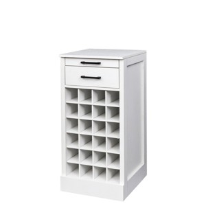 TopComfy Decorative Storage Cabinets Locker with modular 24wine bar cabinet Buffet Cabinet furniture for Kitchen, White, 17.8"*15.95"*35.43" - 1 of 4