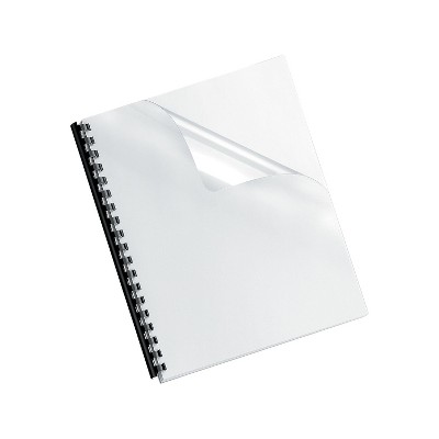 Fellowes Crystals Presentation Covers Letter Size Clear 25/Pack (52043) 789338