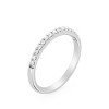 GILDED 925 Sterling Silver & 14KT Gold Plated Anniversary Bands in 1/4 - 1/2 ctw Lab Grown Diamond, Wedding, Eternity Stackable Rings, Size 7 - 2 of 4