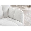 Fabric Rocking Gilder Nursery Chair For Living Room Indoor,Ivory - 4 of 4