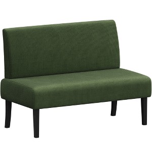 Yaheetech Corduroy Loveseat Small Couch Armless Chair Sofa with Rubberwood Legs for Bedroom, Dorm, Living Room - 1 of 1
