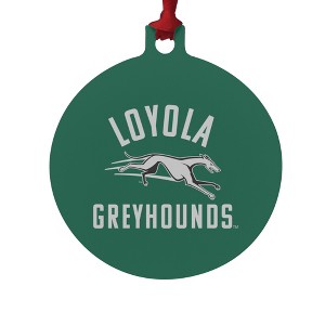 Loyola University Maryland Greyhounds Logo Aluminum Holiday Christmas Tree Ornament - 1 of 4