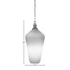 Toltec Lighting Carina 1 - Light Pendant in  Brushed Nickel with 11" Opal Frosted Shade - 2 of 2