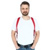 CTM Men's Elastic Side Plastic Clip TSA Compliant Airport Suspenders - 2 of 4
