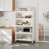 SUGIFT Baker Racks 5-Tier Storage Cabinet with 4 Flip-Up Doors - 4 of 4
