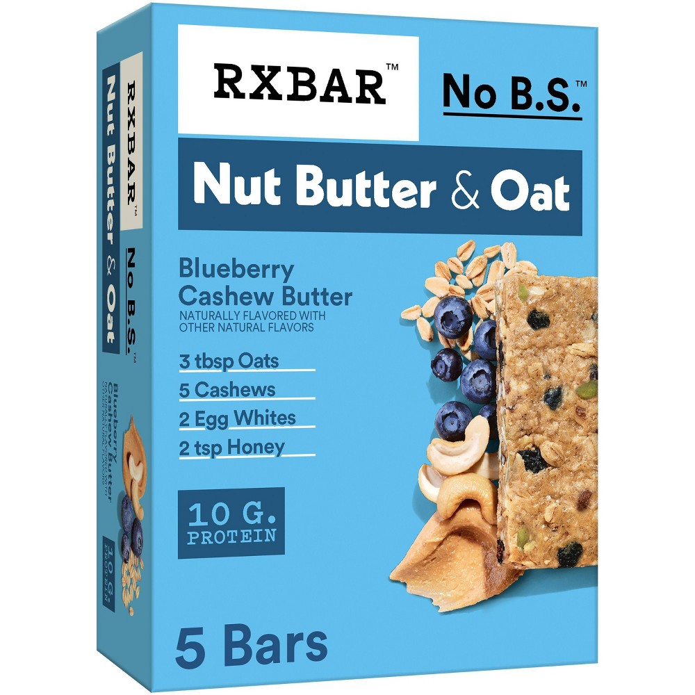 UPC 193908005106 product image for RXBAR Nut Butter & Oat Blueberry Cashew Butter Protein Bars - 9.7oz/5ct | upcitemdb.com