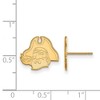 Black Bow Jewelry 10k Yellow Gold East Carolina Pirates NCAA Post Earrings - 2 of 3