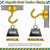 LunaLulinlk Magnetic Hooks, Heay Duty Magnets with Hook for Refrigerator, Magnetic Hook for Cruise Cabins, Classroom, Gold, Pack of 6 - 2 of 4