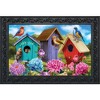 Briarwood Lane Doormat 30x18 Indoor Outdoor Colorful Birdhouses Spring For Spring Doormat - 2 of 4