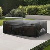 VEVOR Patio Furniture Cover, 420D Heavy Duty Waterproof Outdoor Dining Table and Chairs Cover, Large Rectangular Patio Table Covers, Black - 2 of 4