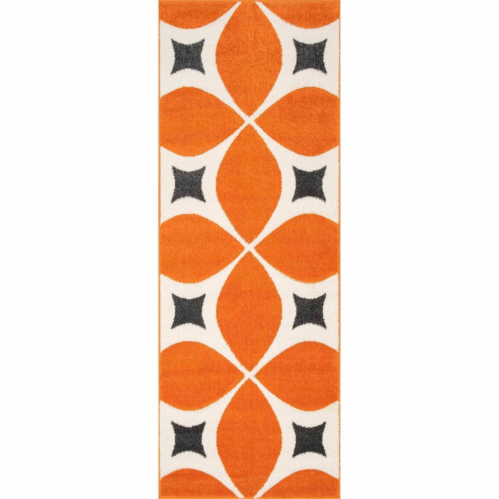  Runner Hand Tufted Gabriela Area Rug Deep Orange