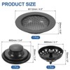 Unique Bargains Stainless Steel Anti-Clogging Sink Drain Strainer and Stopper Set - 2 of 3