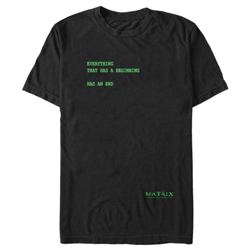 Men's The Matrix Everything Has an End T-Shirt, 1 of 6