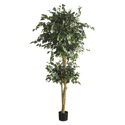 Nearly Natural 6' Double Ball Ficus Silk Tree : Target