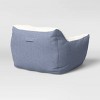 Chambray Bean Bag Chair - Pillowfort™ - image 4 of 4
