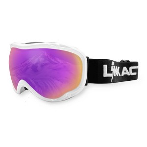 Link Active Ski Goggles VLT% 18.4 OTG UV Protection Lightweight Anti Fog Anti Slip Helmet Compatible Ski/Snow Boarding/Snowmobiling For Adults & Youth - 1 of 4
