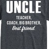 Men's - Instant Message - Uncle, Teacher, Big Brother, Best Friend Short Sleeve Graphic T-Shirt - 2 of 4