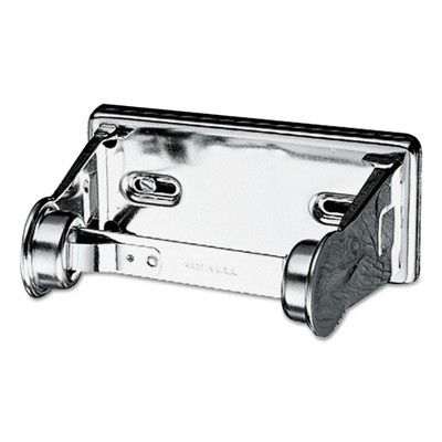 San Jamar R200XC 6 in. x 4.5 in. x 2.75 in. Locking Toilet Tissue Dispenser - Chrome