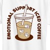 Women's - Instant Message - Emotional Support Iced Coffee Short Sleeve Graphic T-Shirt - 2 of 4