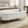 Bernardo Modern Tufted Storage Bench with Metal Legs|ARTFUL LIVING DESIGN - 2 of 4