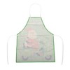 Unique Bargains Christmas Aprons Santa Claus Linen Green Red White 21.65"x26.77" 1 Pcs - 4 of 4