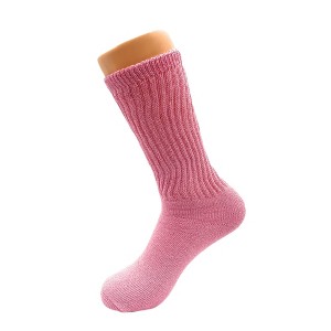 Long Cotton Crew Socks for Women – 3 Pairs, Cushioned Sole, Breathable & Comfortable Mid-Calf Socks, Size 9-11 - 1 of 1