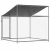 vidaXL Dog Cage Grey Galvanized Steel 6.6 x 6.6 x 6.6 ft Durable - 2 of 4