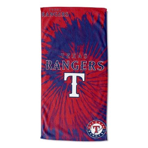 MLB Texas Rangers Pyschedelic Beach Towel 30x60 Inches - 1 of 1