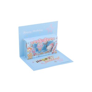 Unique Bargains Greeting Card Red 7.3"x5.3"x0.4" 1 Pc - 1 of 4