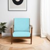 FONTOI Accent Chairs, Recliner Chair with Angled Back, Lounge Chair with Fixed Arm for Home Office, Blue, 29.9"*31.9"*33.5" - 3 of 4