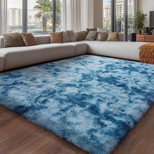 Area Rugs for Living Room Bedroom, Non-Slip Fluffy Soft Shag Carpet for Kids Home Dorm Decor - 1 of 4
