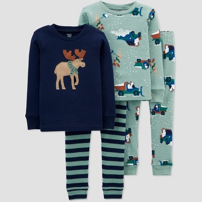 carters moose pajamas