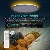 TALOYA 12 inch Flush Mount Ceiling Light Fixture with Remote Control, Dimmable 3000K-6500K Light Color Changeable, with Nightlight 3000K - 4 of 4