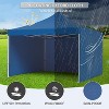 Pop Up Canopy Tent, 10 x 10 Ft Commercial Instant Shade Canopy with Roller Bag, Outdoor Portable Canopy for Events, Parties, Camping - 2 of 4