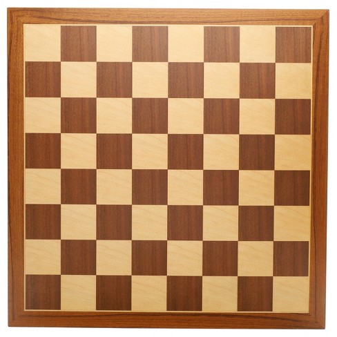 BROWN VINYL TOURNAMENT CHESS BOARD HIGH QUALITY *NEW*