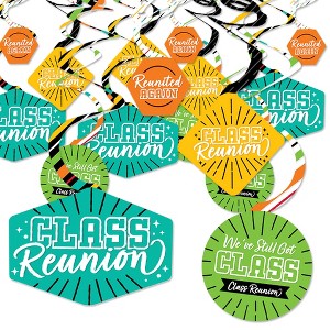 Big Dot of Happiness Still Got Class - High School Reunion Party Hanging Decor - Party Decoration Swirls - Set of 40 - 1 of 4