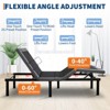 Adjustable Bed Frame, Electric Bed Base with Massage, Head & Foot Incline, Wireless Remote, 2 Built-in USB Ports, LED Night Light - 4 of 4
