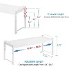 MaseiKar 4 Pack Kitchen Cabinet Shelves Organizers, Kitchen Counter Storage Shelf Spice Rack, Expandable Length, Adjustable Height, Stackable - 3 of 4