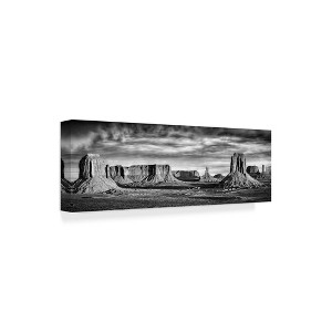 Trademark Fine Art -David Drost 'Black And White Desert View Vii' Canvas Art - 1 of 4