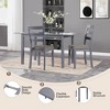 59" Extendable Dining Table – Seats 4-8 |Modern Drop-Leaf Kitchen & Home Office Table for Small Spaces - 4 of 4