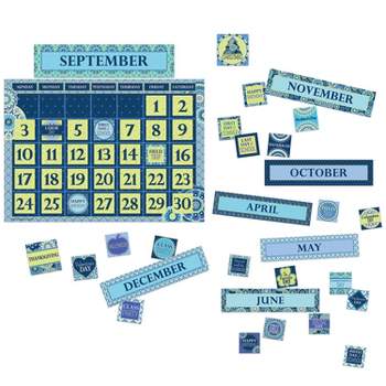 Eureka Blue Harmony Calendar Bulletin Board Set 83 pieces (EU-847548)