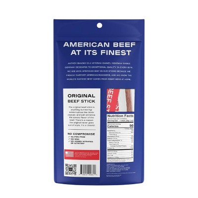 Anthem Snacks Original Beef Meat Sticks - 9g Protein - 6oz/6ct