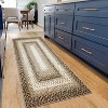 Machine Washable Runner Rug - Print Braided Non-Slip Indoor/Outdoor Carpet, Low Pile Non-Shedding Area Rug for Kitchen, Entrance Hallway - 2 of 4