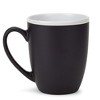 Elanze Designs Solid Color Black White Interior 16 ounce Matte Ceramic Mugs Matching Set of 4 - image 2 of 4