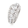 Ross-Simons 3.00 ct. t.w. Diamond Multi-Row Ring in 14kt White Gold - 3 of 4