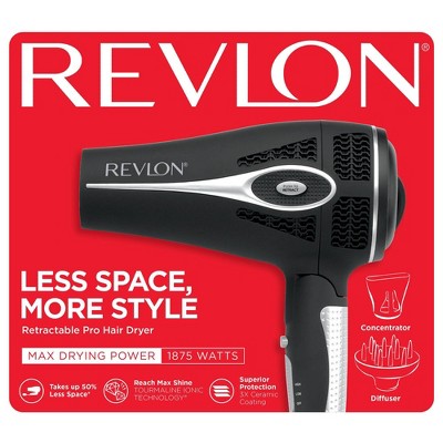 Ionic Revlon Retractable Cord Hair Dryer REVLON Ionic Ceramic