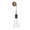 Crystorama Lighting Quinn 1 - Light Sconce in  Matte Black/Textured Gold - 4 of 4