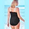 Swim 365 Women's Plus Size One-Piece Tank Swimsuit With Adjustable Straps - 3 of 4